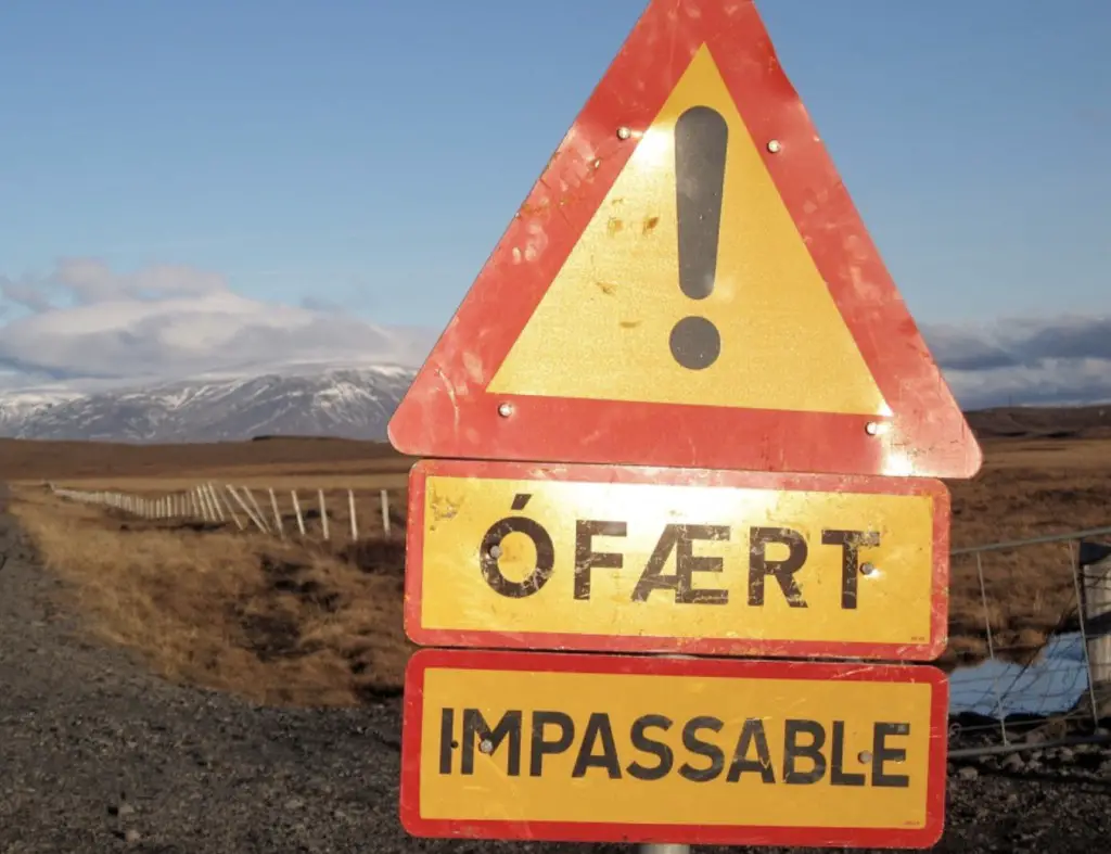 Road Closure in Iceland: Worst Time to Visit Iceland